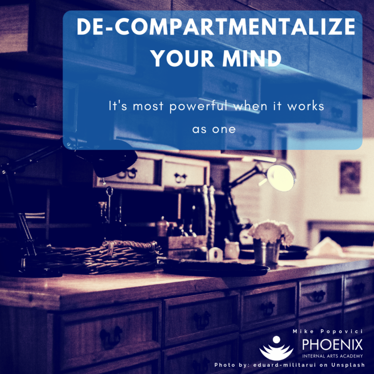 Empower your mind and live a more powerful life, decompartmentalize your mind you can have more clarity and more mental power